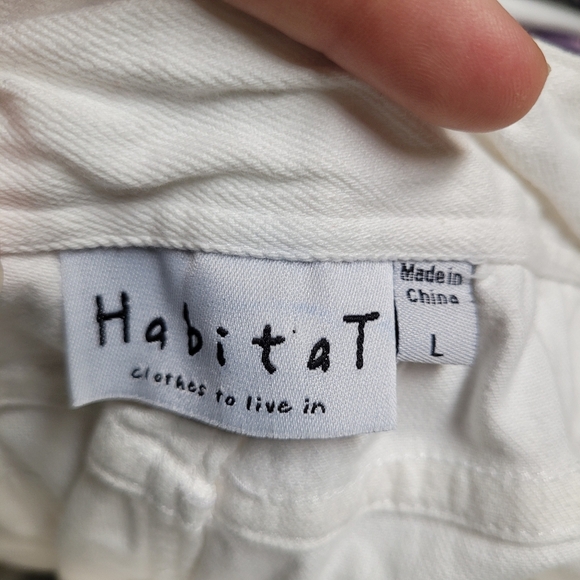 Habitat White Cropped Pants - Picture 2 of 5